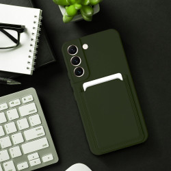 Viedtālruņa aizmugurējais vāciņš Samsung Galaxy A55 5G CARD Case Green