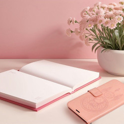 Viedtālruņa atveramais maciņš Xiaomi Redmi 13C Mezzo Book Dreamcatcher Pink