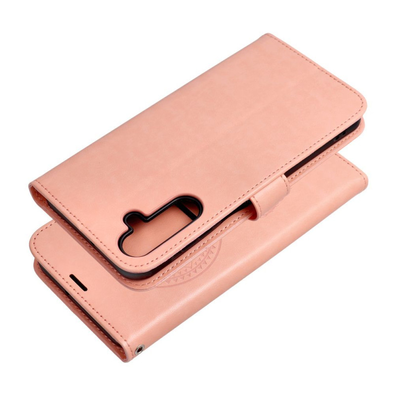 Viedtālruņa atveramais maciņš Samsung Galaxy A15 5G Mezzo Book Dreamcatcher Peach