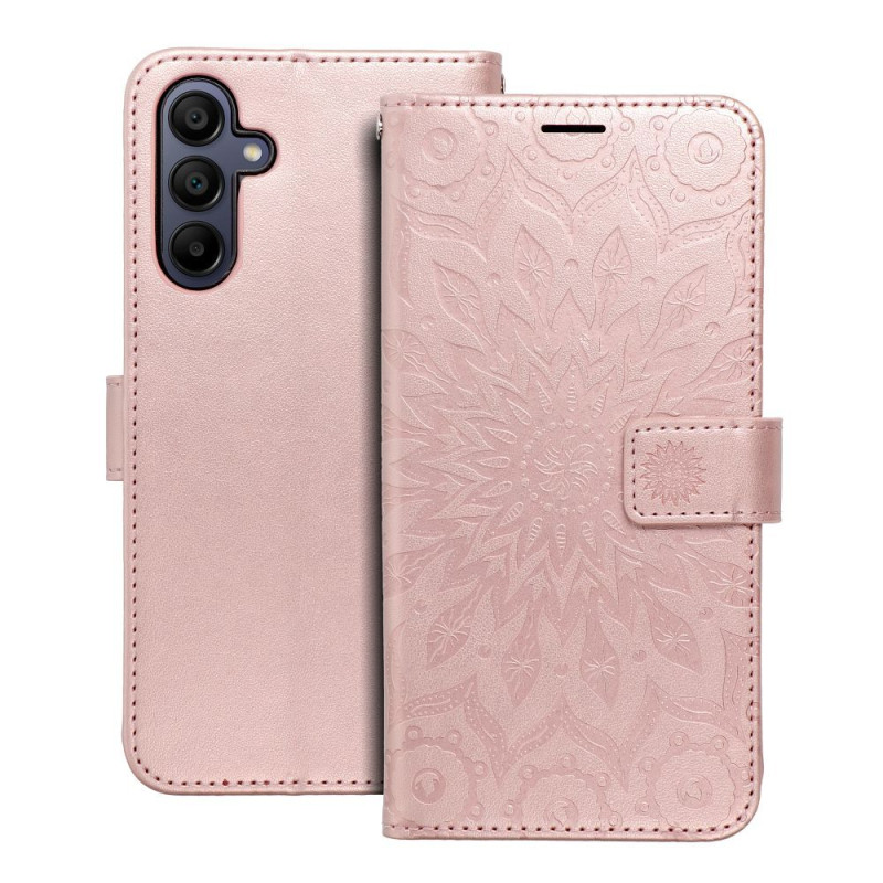 Viedtālruņa atveramais maciņš Samsung Galaxy A15 5G Mezzo Book Dreamcatcher Gold