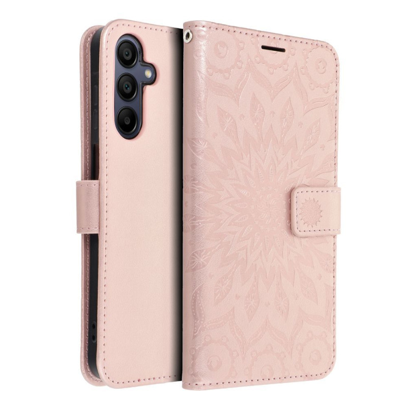 Viedtālruņa atveramais maciņš Samsung Galaxy A15 5G Mezzo Book Dreamcatcher Gold