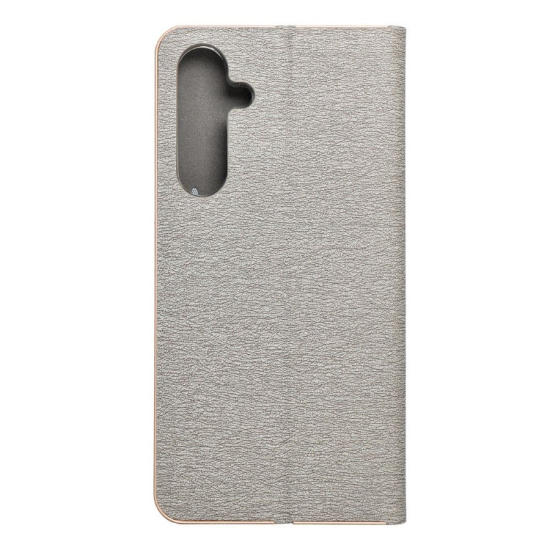 Viedtālruņa atveramais maciņš Samsung Galaxy A35 Luna Book Gold Silver