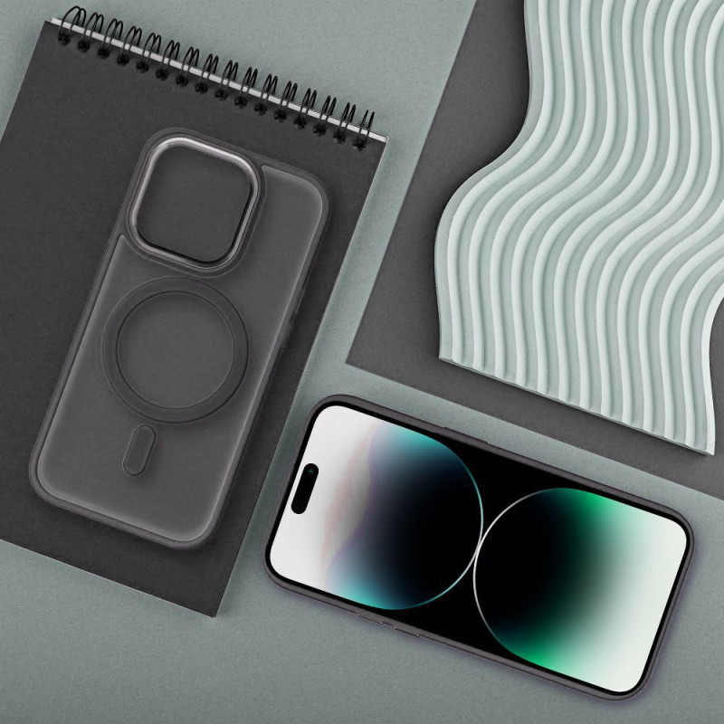 Viedtālruņa aizmugurējais vāciņš Apple iPhone 15 Pro Max Matte Mag Cover Natural Titanium