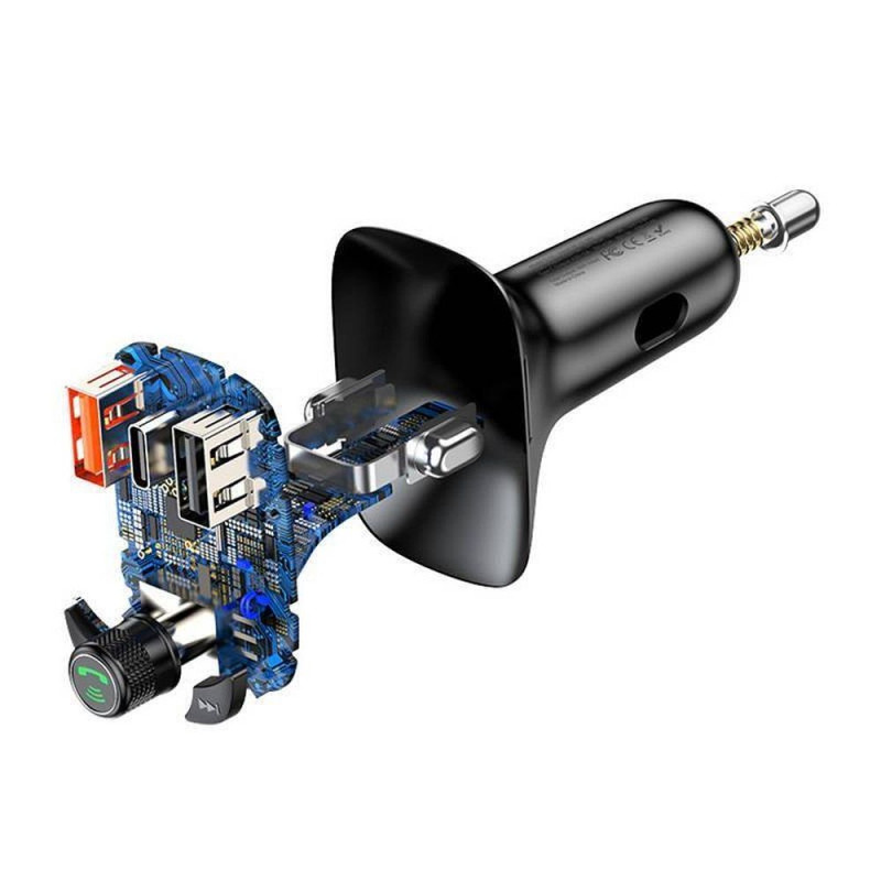 Universal Transmiter FM Bluetooth MP3with car charger 2 x USB + Type C 5A