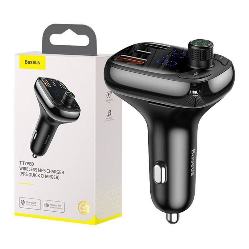 Universal Transmiter FM Bluetooth MP3with car charger 2 x USB + Type C 5A