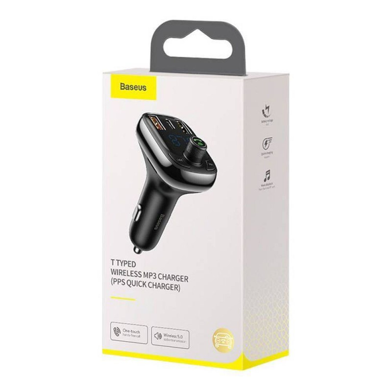 Universal Transmiter FM Bluetooth MP3with car charger 2 x USB + Type C 5A