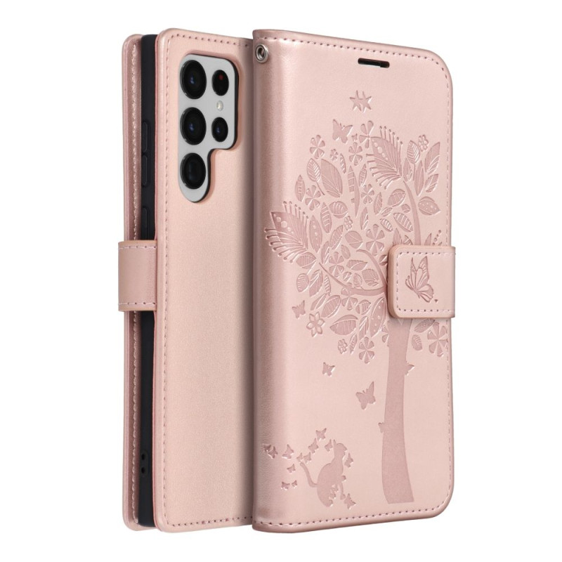 Viedtālruņa atveramais maciņš Samsung Galaxy S22 Plus Rose Gold