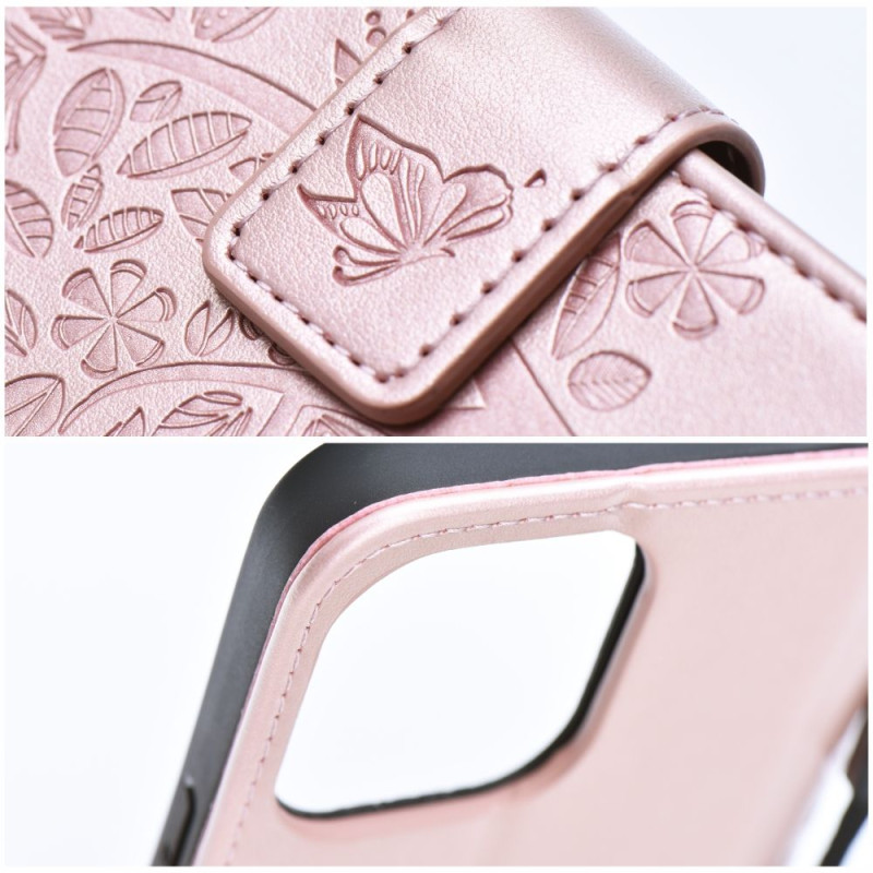 Viedtālruņa atveramais maciņš Samsung Galaxy S22 Plus Rose Gold