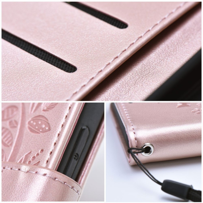 Viedtālruņa atveramais maciņš Samsung Galaxy S22 Plus Rose Gold