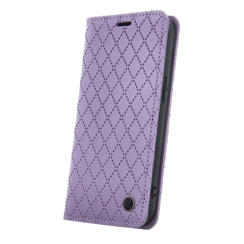 Viedtālruņa atveramais maciņš Samsung Galaxy A55 5G Smart Caro Purple