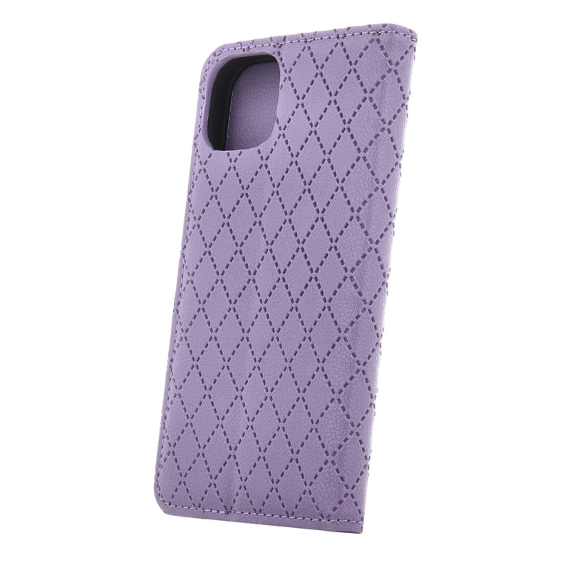 Viedtālruņa atveramais maciņš Samsung Galaxy A55 5G Smart Caro Purple