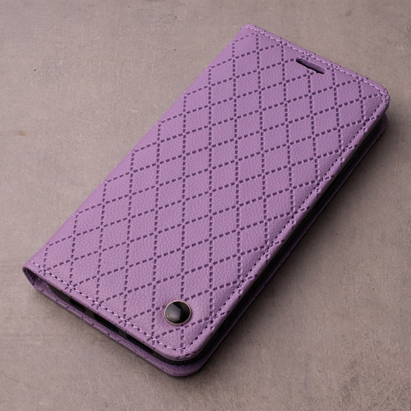 Viedtālruņa atveramais maciņš Samsung Galaxy A55 5G Smart Caro Purple