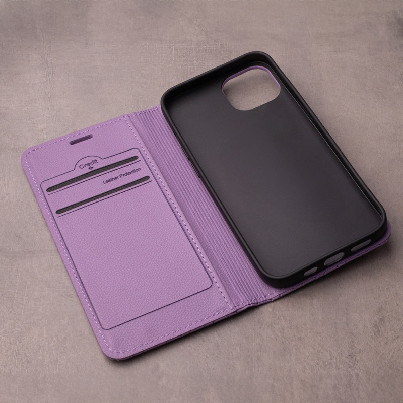 Viedtālruņa atveramais maciņš Samsung Galaxy A55 5G Smart Caro Purple