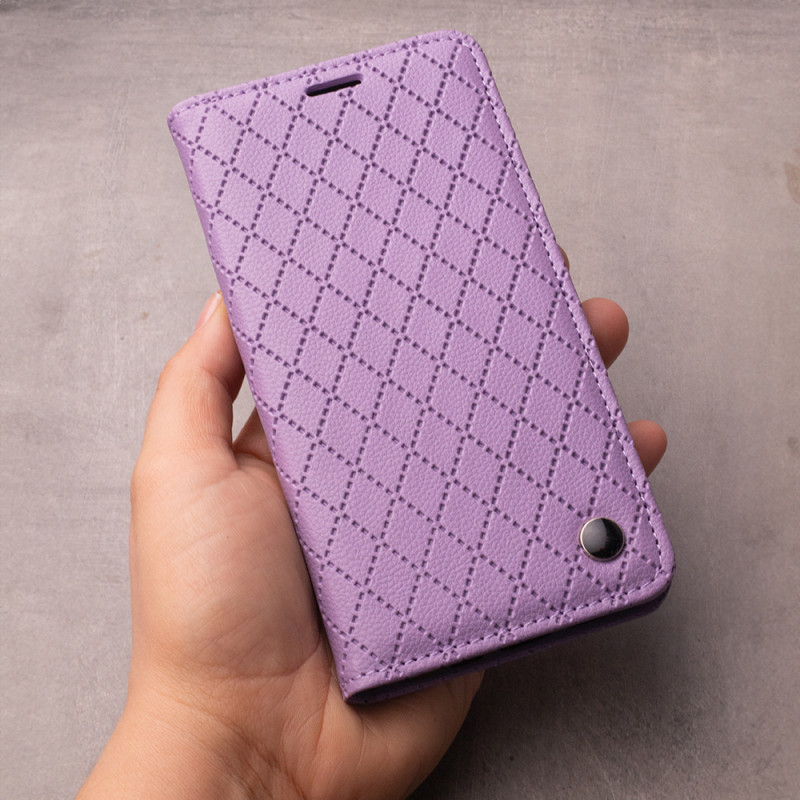 Viedtālruņa atveramais maciņš Samsung Galaxy A55 5G Smart Caro Purple