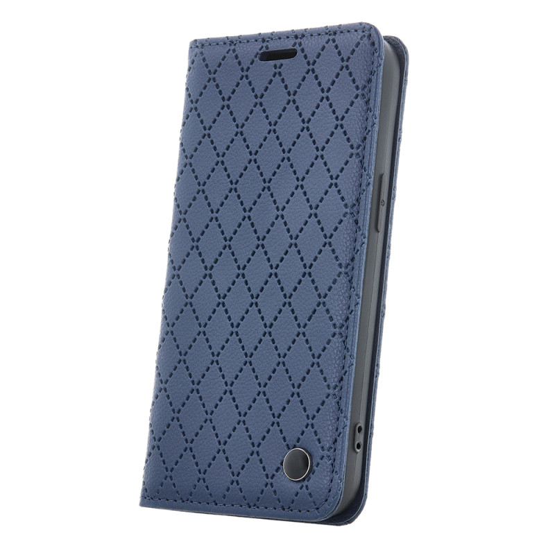 Viedtālruņa atveramais maciņš Samsung Galaxy A55 5G Smart Caro Navy
