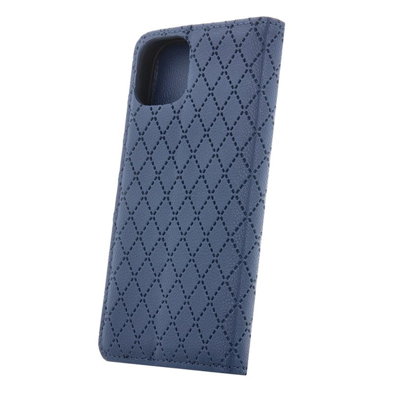 Viedtālruņa atveramais maciņš Samsung Galaxy A55 5G Smart Caro Navy