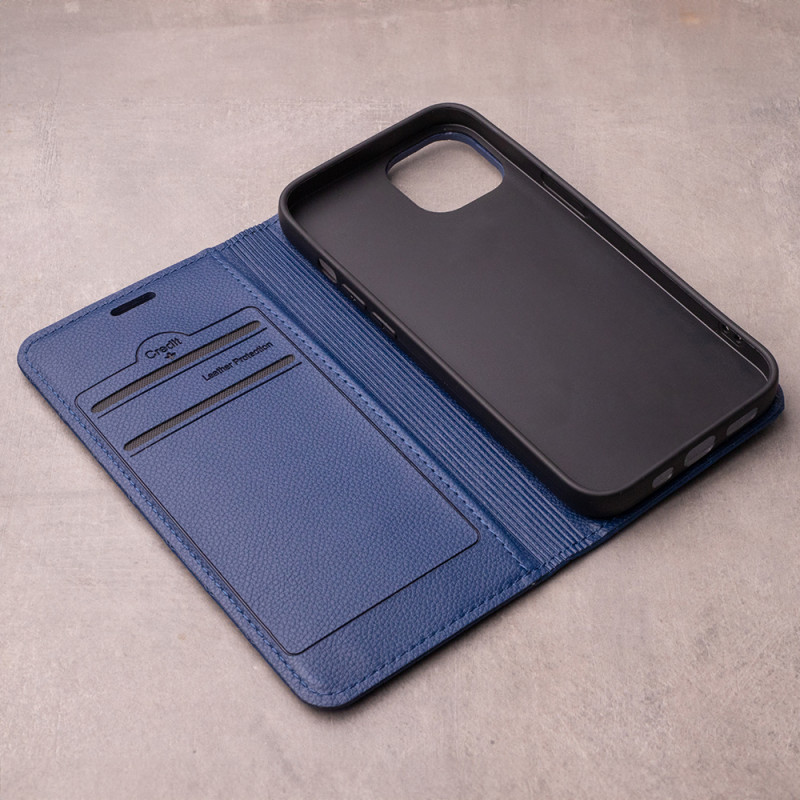 Viedtālruņa atveramais maciņš Samsung Galaxy A55 5G Smart Caro Navy