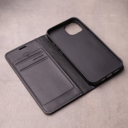 Viedtālruņa atveramais maciņš Samsung Galaxy A35 Smart Caro Black