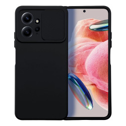 Viedtālruņa aizmugurējais vāciņš Xiaomi Redmi Note 12 4G Camshield Slide Black