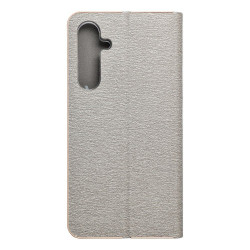 Viedtālruņa atveramais maciņš Samsung Galaxy A55 5G Luna Book Gold Silver
