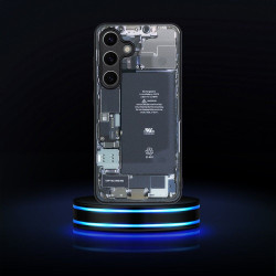 Viedtālruņa aizmugurējais vāciņš Samsung Galaxy A05S Tech Case design 2 Black, With Design
