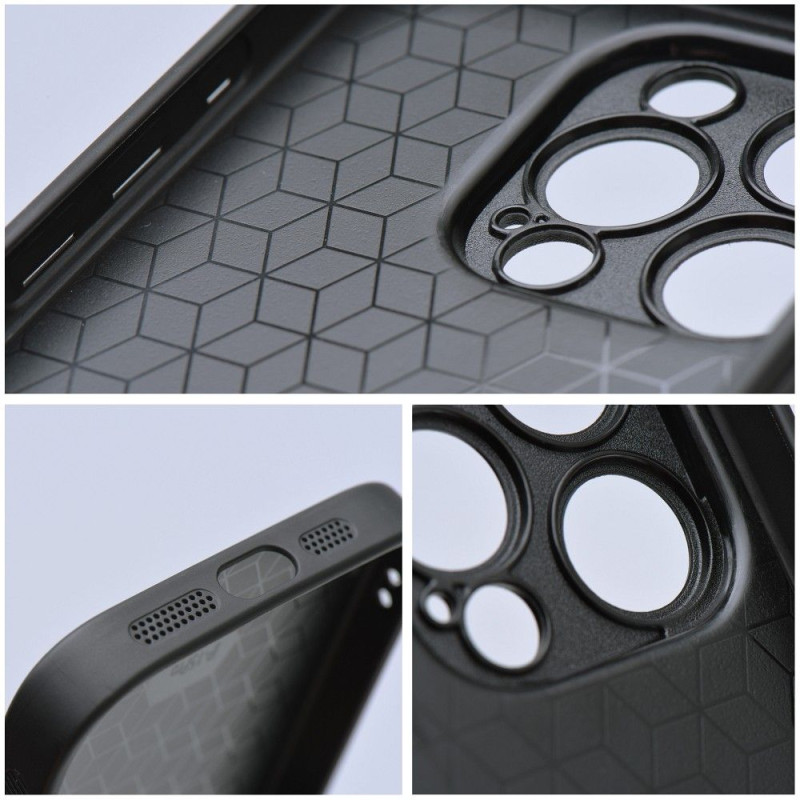 Viedtālruņa aizmugurējais vāciņš Samsung Galaxy A05S Tech Case design 2 Black, With Design