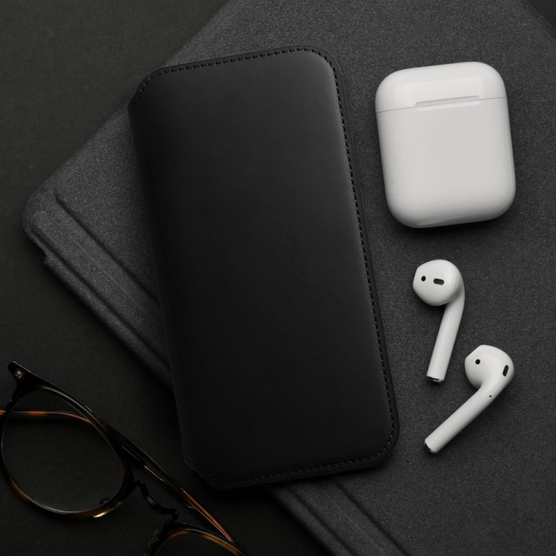 Viedtālruņa atveramais maciņš Samsung Galaxy A25 5G Dual Pocket Book Black