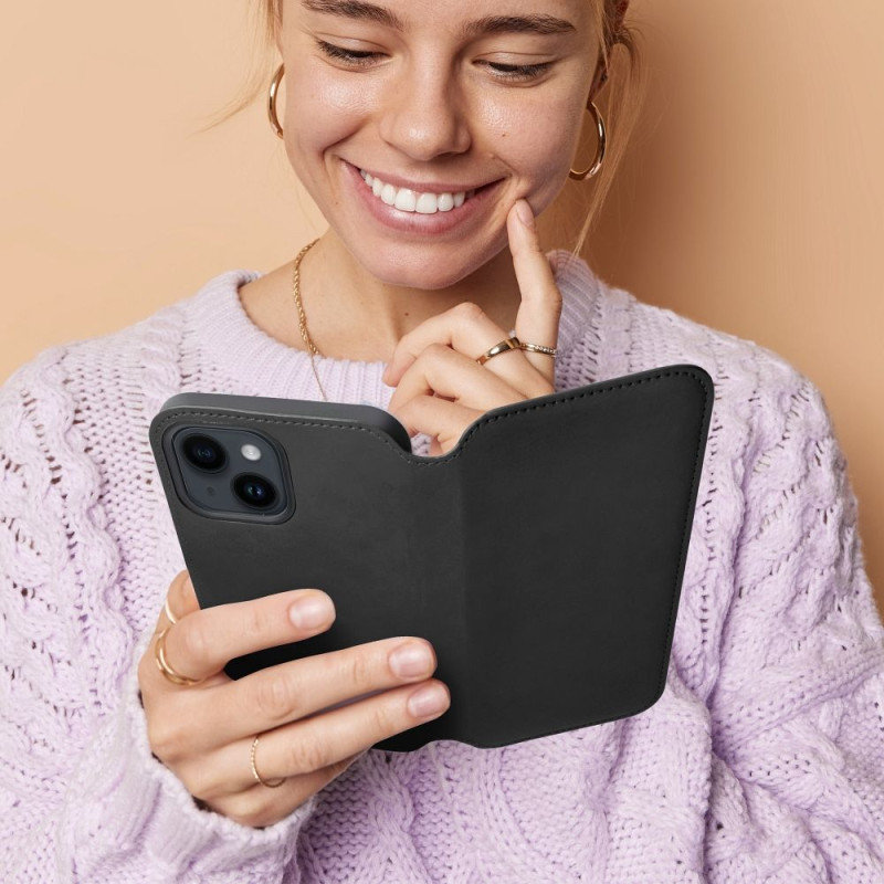 Viedtālruņa atveramais maciņš Samsung Galaxy A25 5G Dual Pocket Book Black