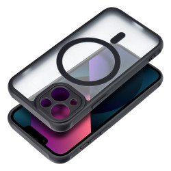 Viedtālruņa aizmugurējais vāciņš Apple iPhone 13 Full matte mag Black, Transparent