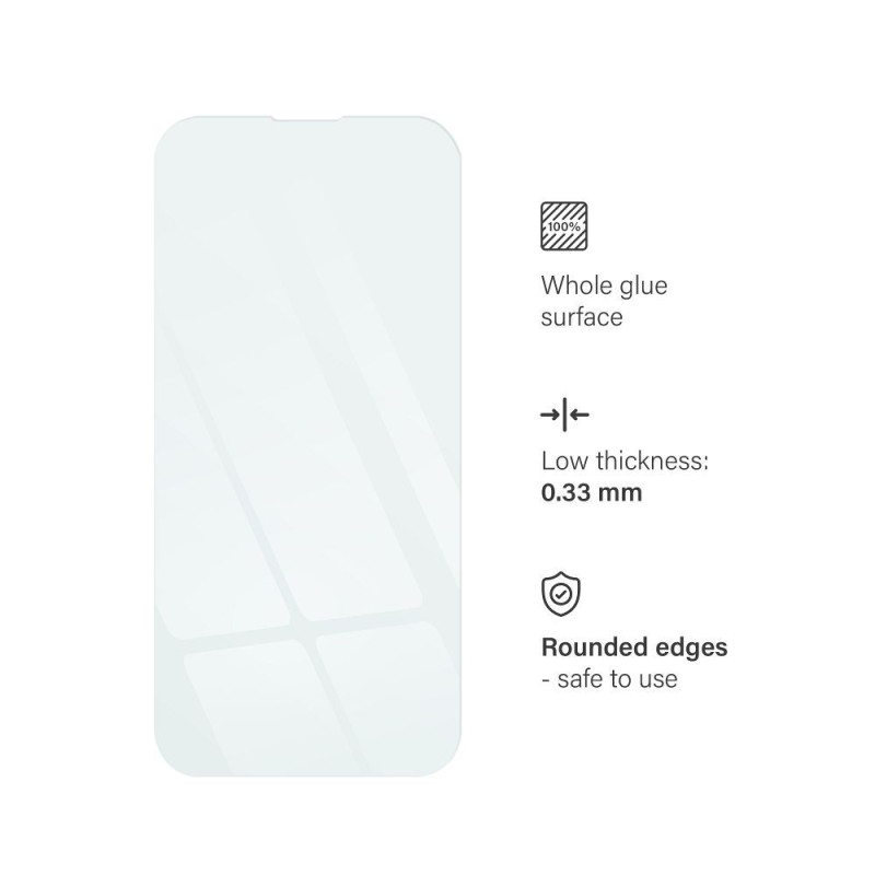 Viedtālruņa aizsargstikls Apple Iphone 15 Caurspīdīga