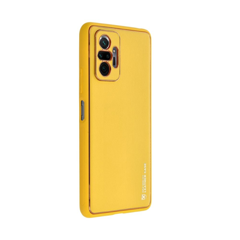 Viedtālruņa aizmugurējais vāciņš Xiaomi Redmi 13C Leather Yellow