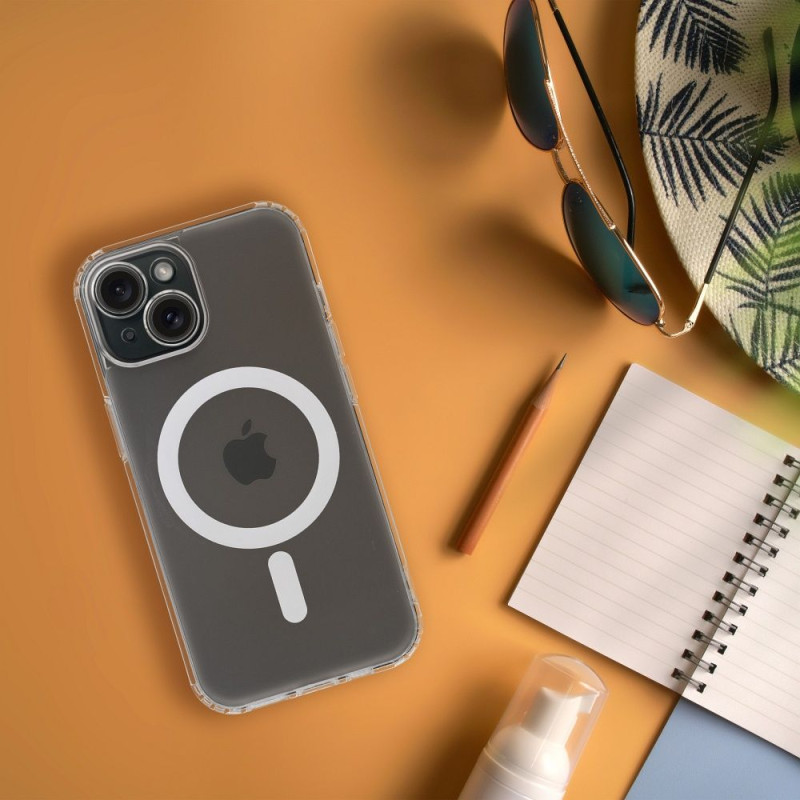 Viedtālruņa aizmugurējais vāciņš Apple iPhone 13 Frost Mag cover camera protection Transparent