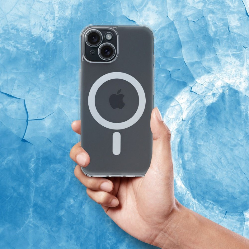 Viedtālruņa aizmugurējais vāciņš Apple iPhone 13 Frost Mag cover camera protection Transparent