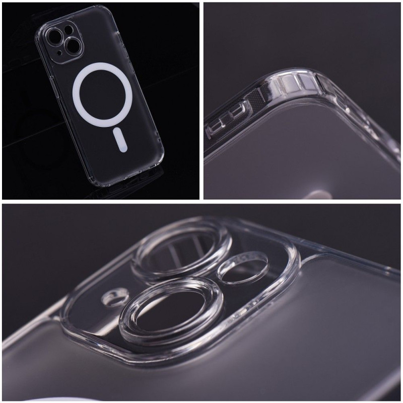 Viedtālruņa aizmugurējais vāciņš Apple iPhone 13 Frost Mag cover camera protection Transparent