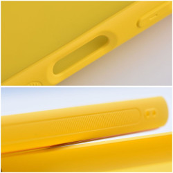 Viedtālruņa aizmugurējais vāciņš Samsung Galaxy A55 5G Leather Yellow