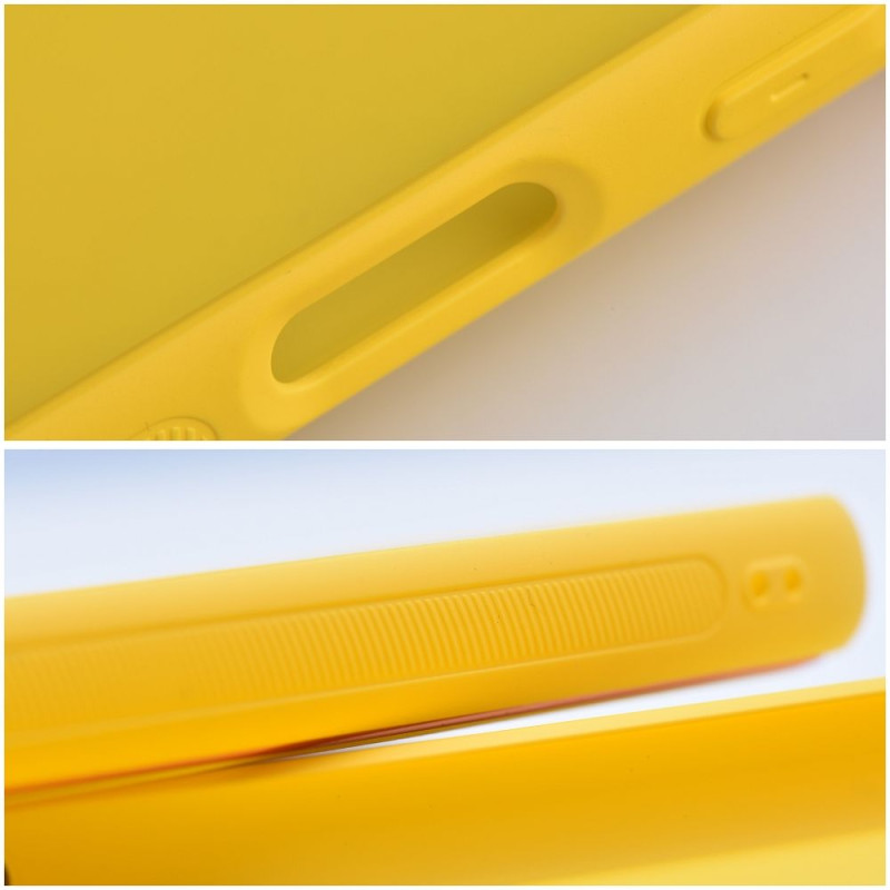Viedtālruņa aizmugurējais vāciņš Samsung Galaxy A55 5G Leather Yellow