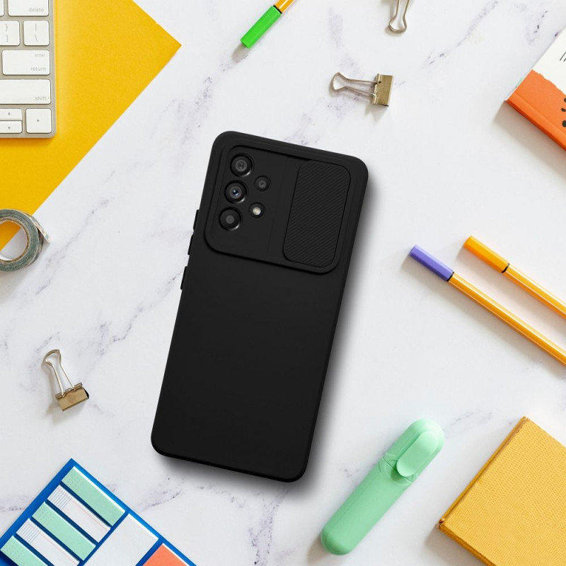 Viedtālruņa aizmugurējais vāciņš Samsung Galaxy A55 5G Camshield Slide Black