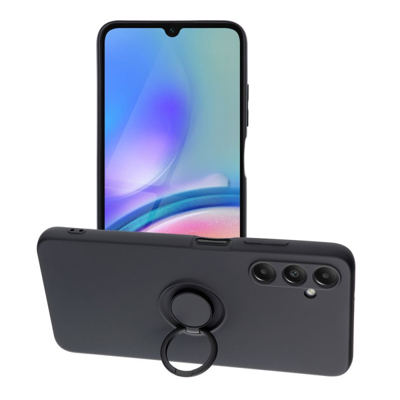 Viedtālruņa aizmugurējais vāciņš Samsung Galaxy A05S Silicone Ring Black