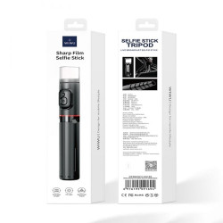 Pašportretu kāts/statīvs SE003 with Tripod Function and LED light Black