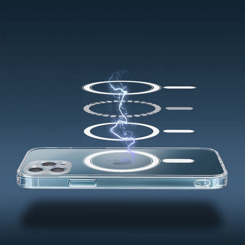 Viedtālruņa aizmugurējais vāciņš Apple iPhone 15 Pro Mag Cover Transparent