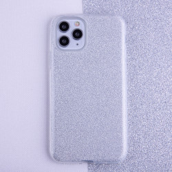 Viedtālruņa aizmugurējais vāciņš Apple iPhone 15 Pro Max Glitter 3 in 1 Silver