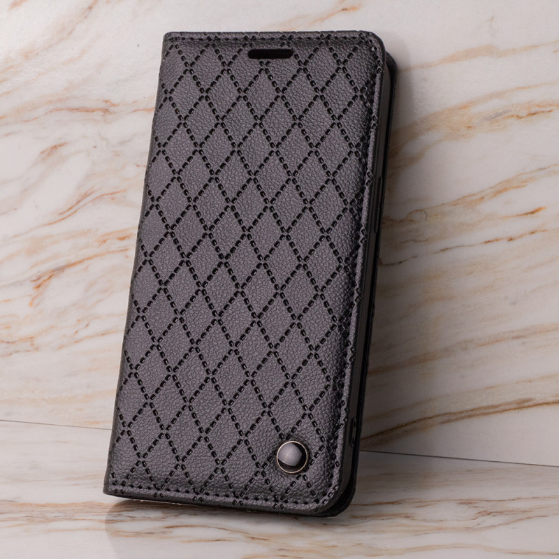 Viedtālruņa atveramais maciņš Xiaomi Redmi Note 11 / 11S Smart Caro Black