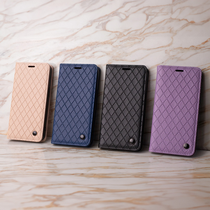Viedtālruņa atveramais maciņš Xiaomi Redmi Note 11 / 11S Smart Caro Black