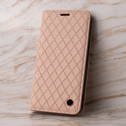 Viedtālruņa atveramais maciņš Samsung Galaxy A54 5G Smart Caro Beige