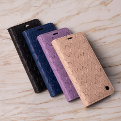 Viedtālruņa atveramais maciņš Samsung Galaxy A54 5G Smart Caro Beige