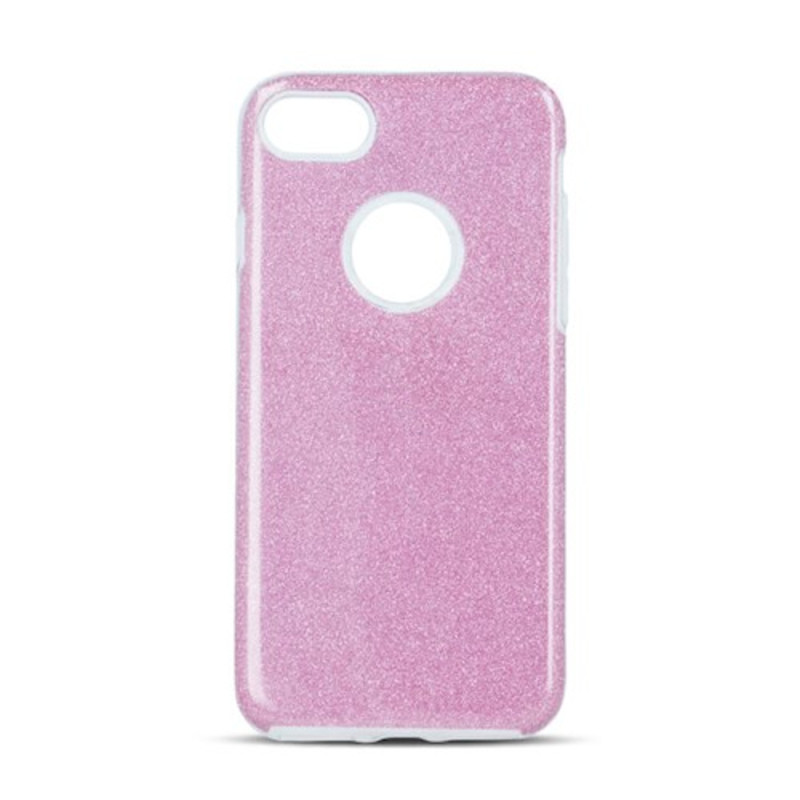 Viedtālruņa aizmugurējais vāciņš Apple iPhone 15 Pro Max Glitter 3 in 1 Pink