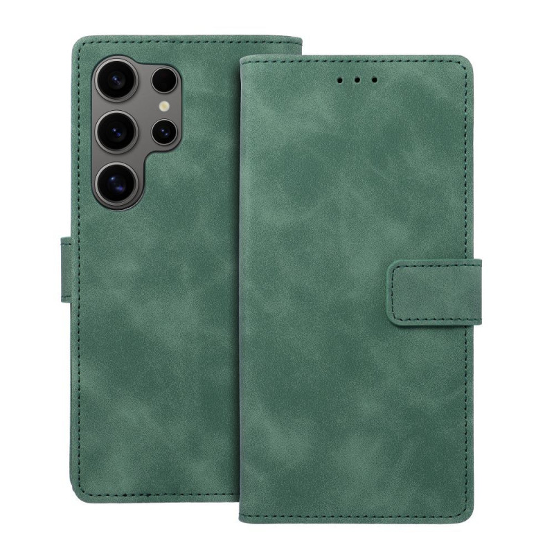 Viedtālruņa atveramais maciņš Samsung Galaxy S24 Ultra Tender Green