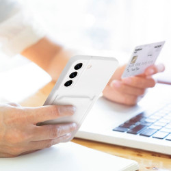 Viedtālruņa aizmugurējais vāciņš Samsung Galaxy S24 Plus Balta