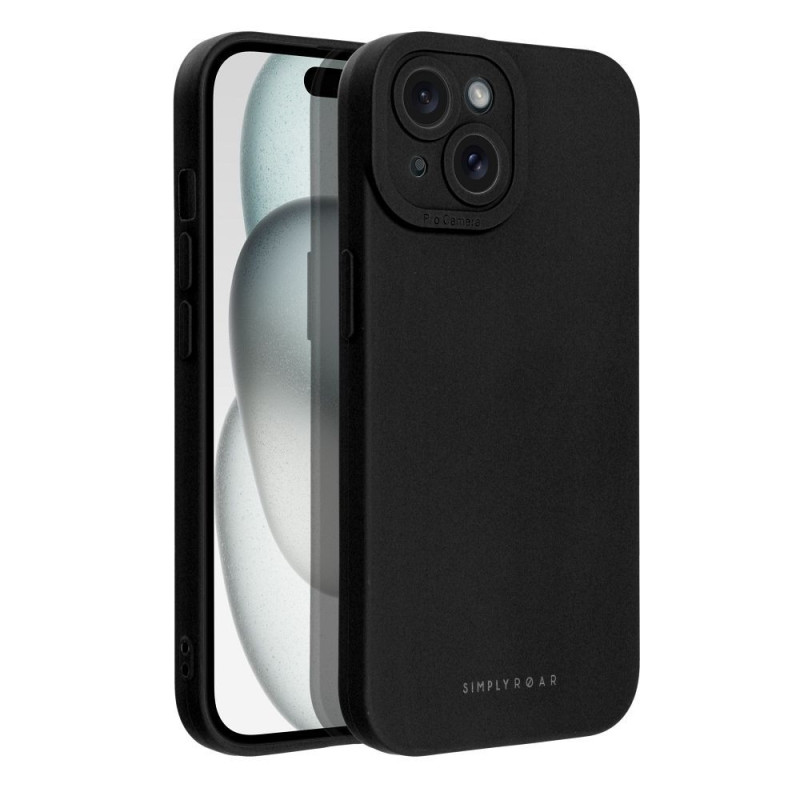 Viedtālruņa aizmugurējais vāciņš Apple Iphone 15 iPhone 15 Melna