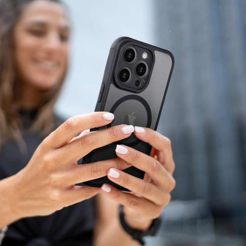 Viedtālruņa aizmugurējais vāciņš Apple iPhone 13 Pro Full matte mag Black